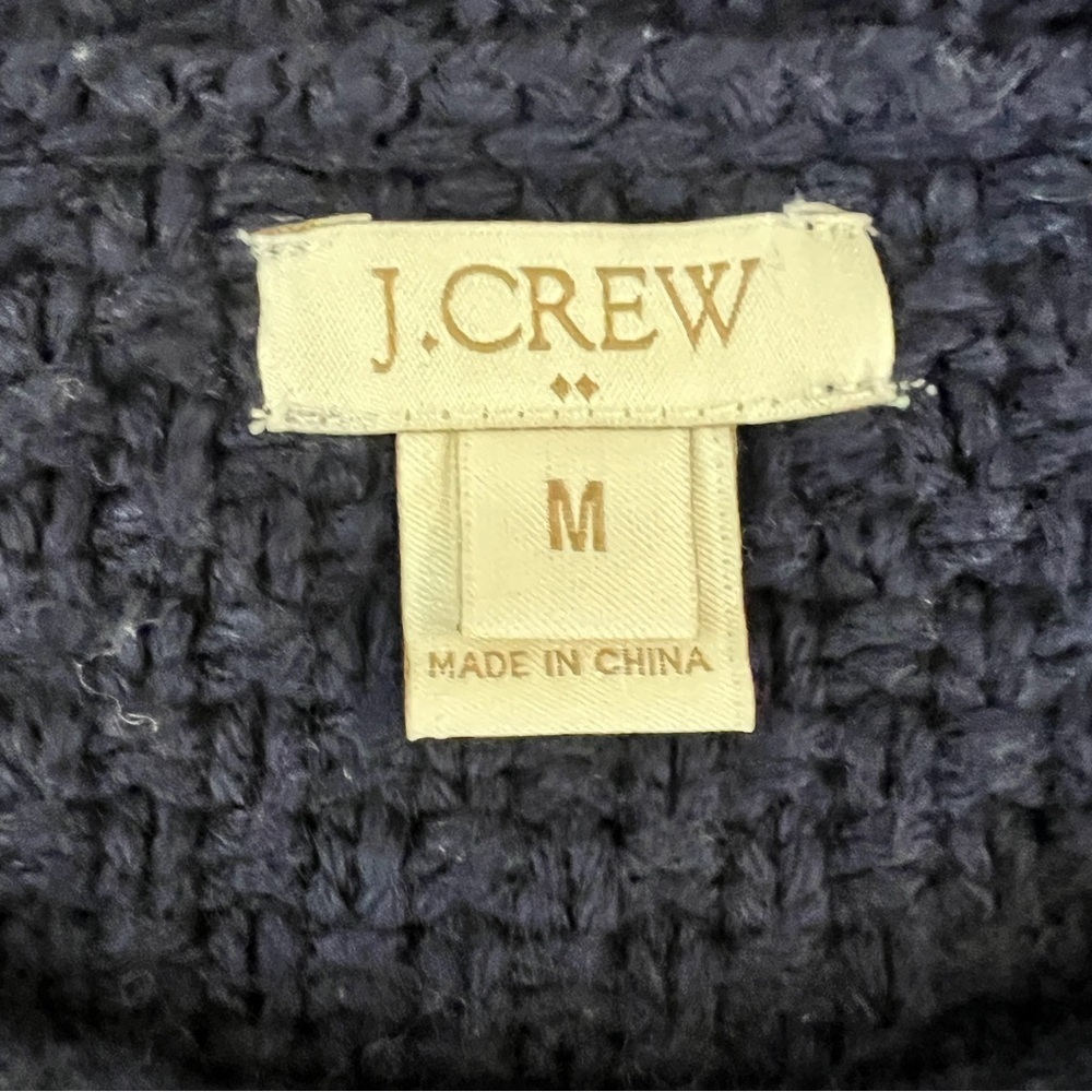 J. Crew Dark Blue Sweater with Bead Accents - Picture 2 of 10